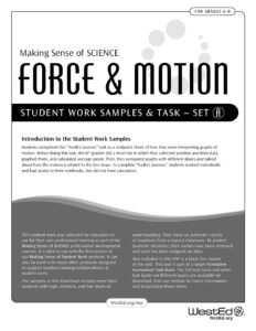 Force & Motion for grades 6-8
